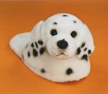 Stuffed Plush Dalmatian Slipper