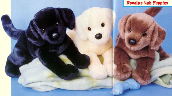 Douglas Stuffed Plush Labrador Retriever Puppies