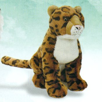 Wild Republic Sitting Plush Leopard Stuffed Animal