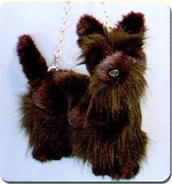 Stuffed Plush Scottie Handbag